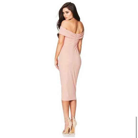 Nookie Athena Off Shoulder Midi Blush - Picture 2 of 5